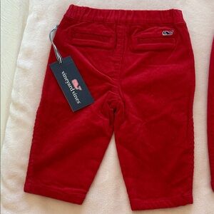 Vineyard Vines Kids Red Corduroy Pants